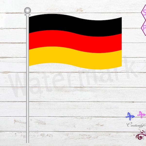 Flag Of Germany SVG, Flag Vector, Germany Flag, Flag Image, Flag Window Decal, Flag Sticker, Germany Download, Digital Download