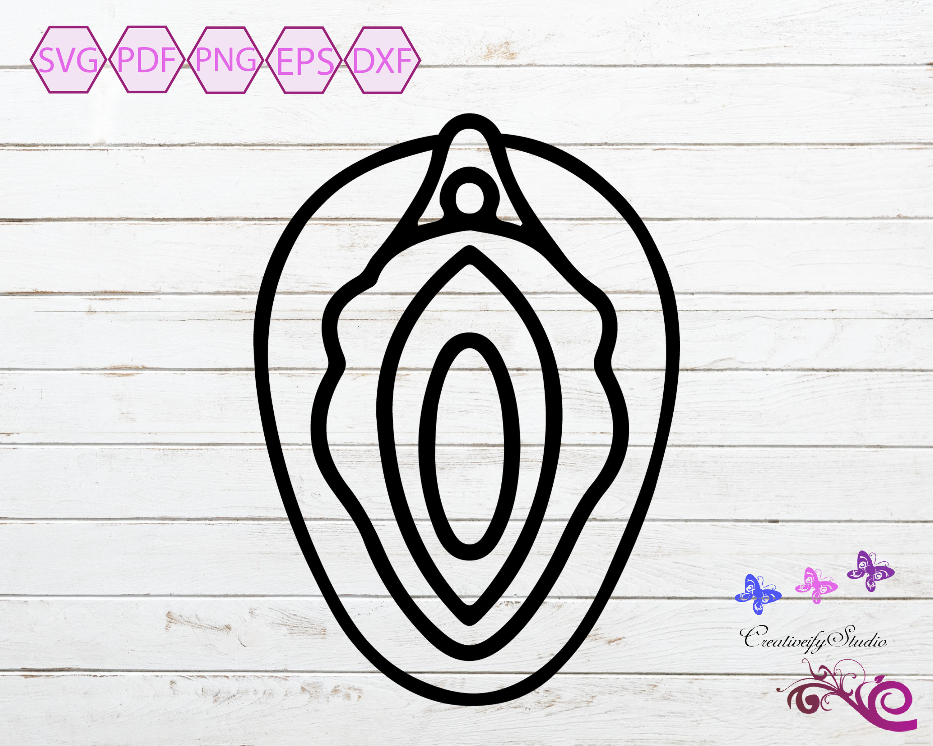 Vagina SVG Female Genitals Female Vulva Vagina Clipart Etsy México