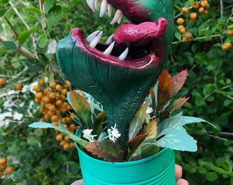 Unique carnivorous plant/little shop of horrors Model doll/Audrey 2 OOAK unique version/Halloween Decoration/Piranha Plant