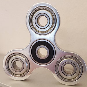 The Original Tri-beam Fidget Spinner in Polished Aluminum