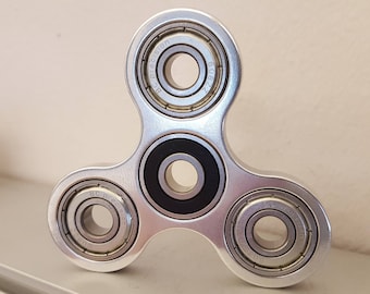 The Original Tri-beam Fidget Spinner in Polished Aluminum