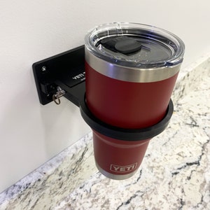 Steampunk YETI Trap Yeti Cup Holder Folds Flat Yeti Holder for Yeti 30 oz Tumblers Marine Grade Bolts to Anything