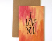 I Love You Card 1 pc