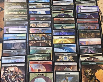 100 Magic the Gathering MTG Tokens and Art Cards Lot - Etsy