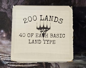 MTG Basic Land Lot: 200 Card Collection, Near Mint