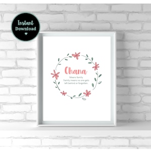 Ohana - Ohana Means Family & Family Means Nobody Gets Left Behind or Forgotten - Family Quote, Family Gifts, Ohana sign