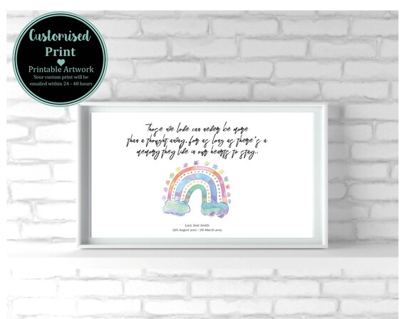 Child Memorial Child Loss Keepsake Remembering a Loved One | Etsy