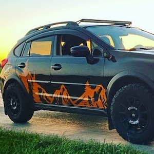 Full Side Mountain Decal with Bigfoot