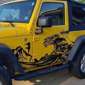 Girl and Crashing Ocean Wave (2 Door)