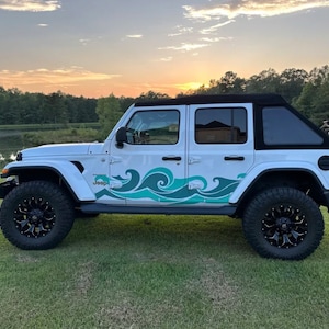Two Tone Full Side Wave Decal
