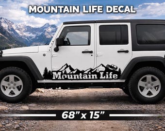 Mountain Life Full Side Decal 68"x15"