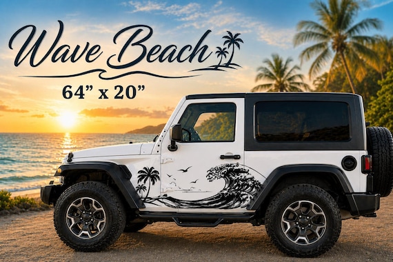 Wave Beach Side Decal 64