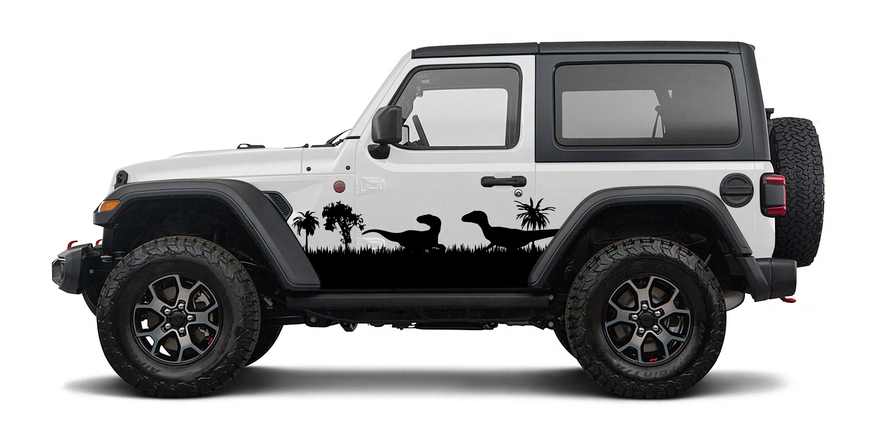 Full Side Raptor Decal With Trees 2 Door - Etsy