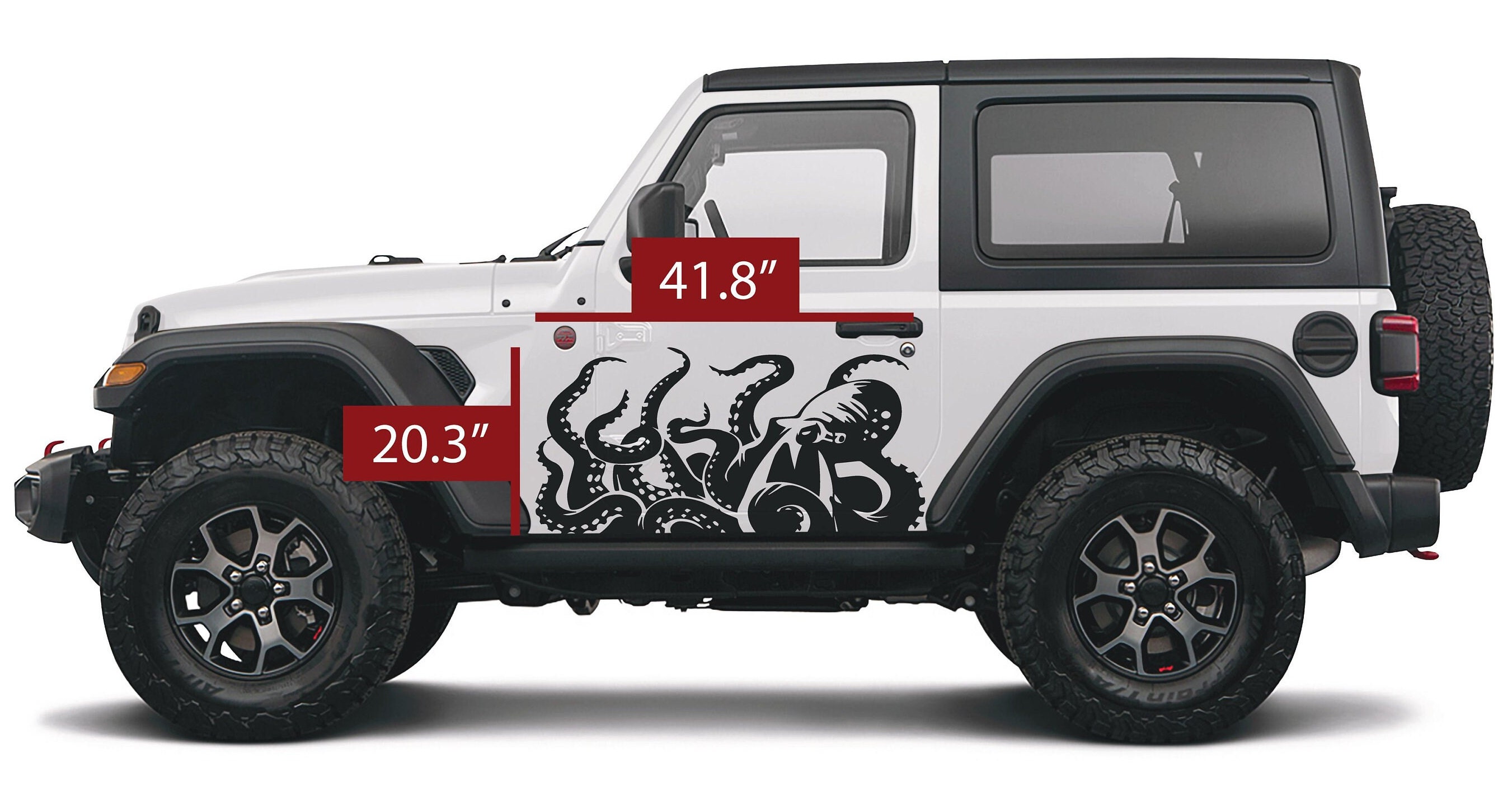 Kraken Full Side Decal - Two Door - Etsy