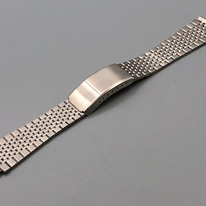 Vintage NOS 70s 80s UNBRANDED Stainless Steel 18mm Watch Bracelet Seiko, Citizen, Orient Quartz / Mechanical c