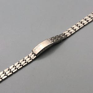 Rare Vintage NOS New Old Stock 1970s 70&#39;s SEIKO JAPAN E Stainless Steel Lady&#39;s Woman&#39;s Watch Bracelet Band 10mm No End Links