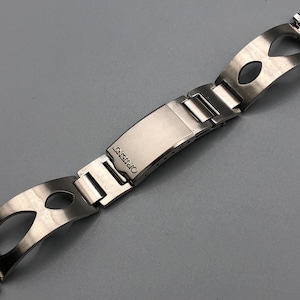 Vintage NOS 1960s / 1970s Orient King Diver Stainless Steel RALLY DIVER Style Watch Bracelet Band End Link 18-21mm