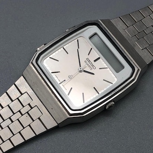 Vintage NOS SEIKO 70s 80s H357-500A Ana-Digi LCD Quartz Watch For Parts /Repair Not Working As Is