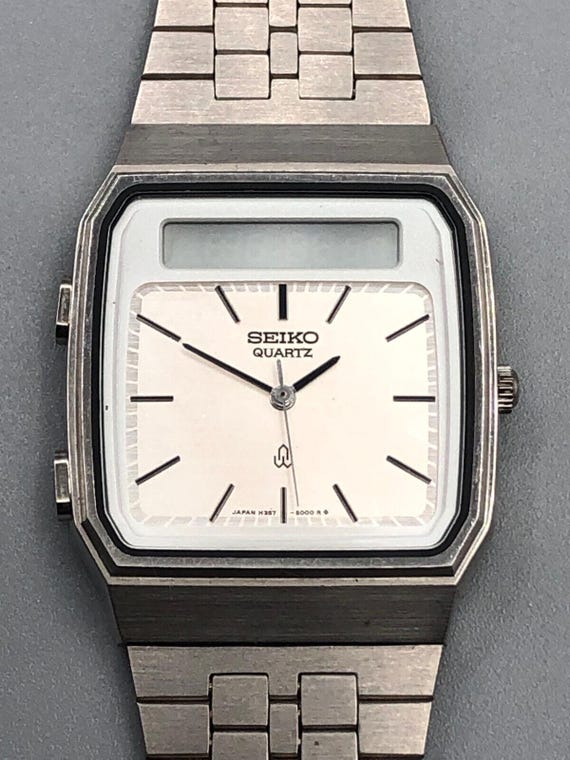 Vintage NOS SEIKO 70s 80s H357-500A Ana-digi LCD Quartz Watch for