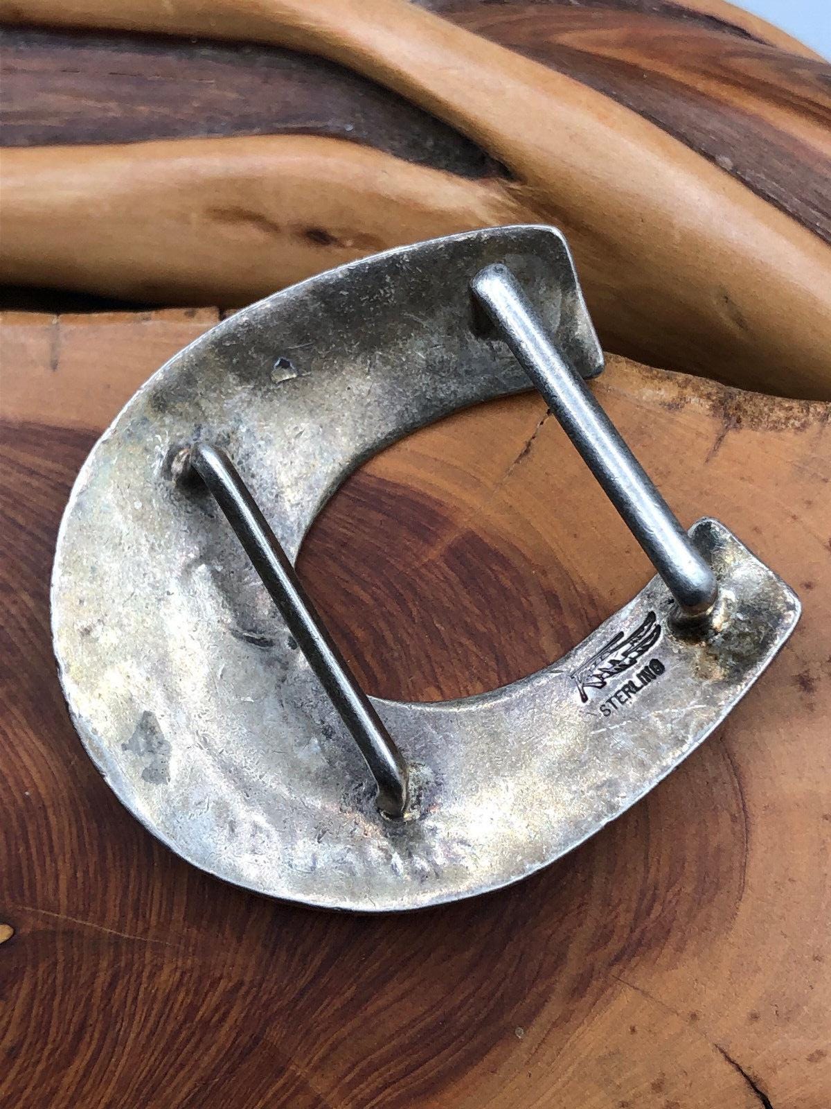 Vintage Native American Navajo RAY TRACEY KNIFEWING Sterling  display picture 3