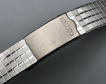 Vintage NOS New Old Stock 60s 70's SEIKO WATCH Bracelet Band 19mm Flat Ends Stainless Steel d