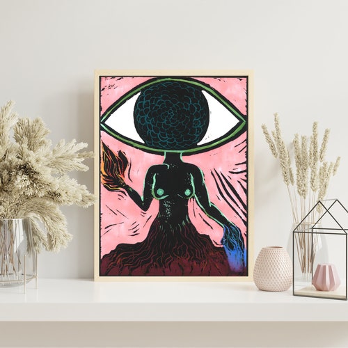 Mother Earth Art Print Etsy