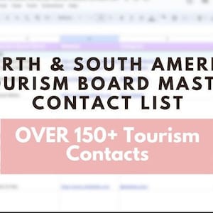 Tourism Board Contact List | Master PR Email List | Travel Blogger | Travel UGC | Content Creator | Brand Deals | Travel Contact List