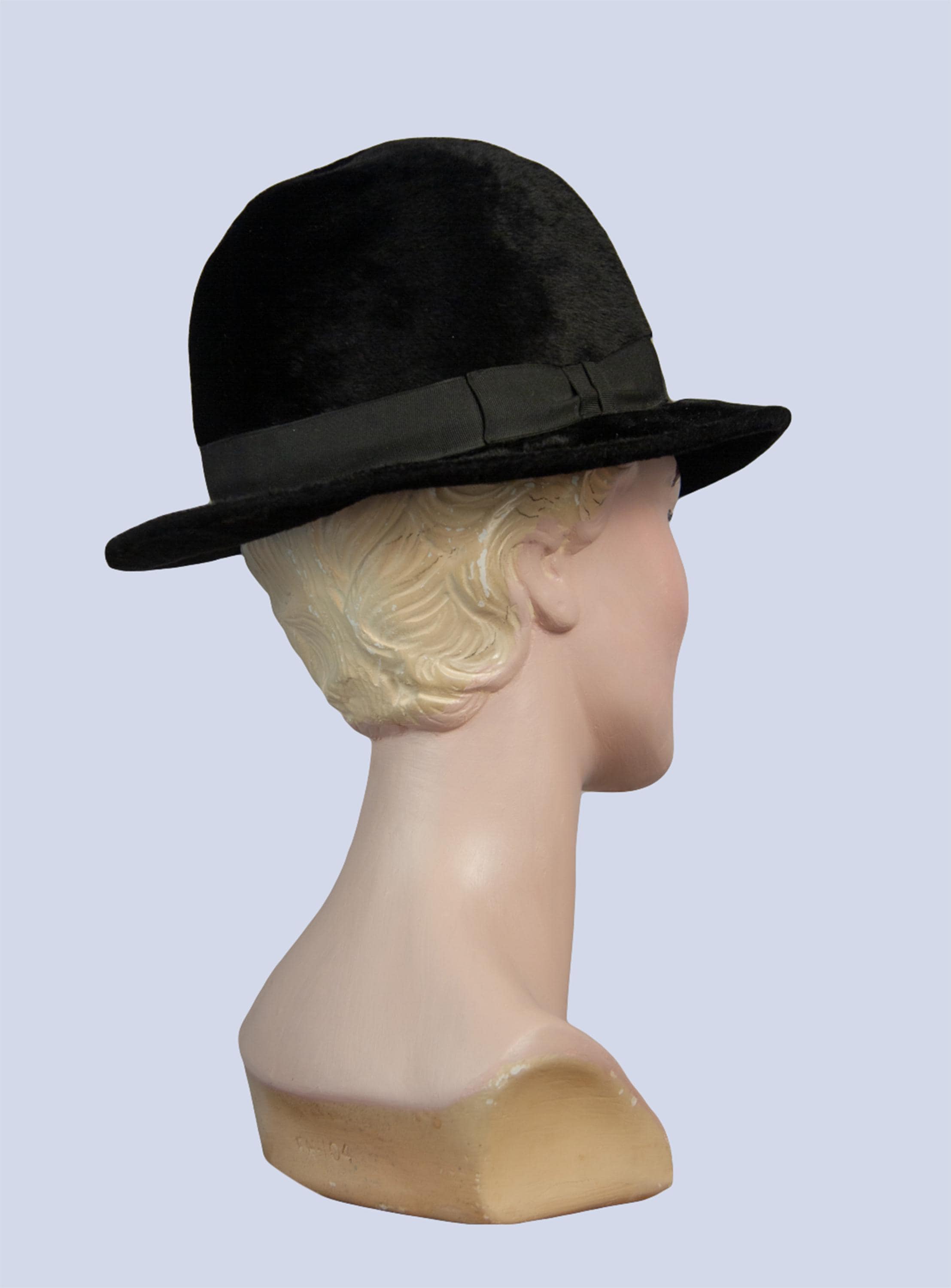 Vtg Mr. Sal Original New York Daytons French Room Velvet Wide Brimmed Bowler Hat Amazon.com: Hats in the Belfry New Tammany Bowler (US, Alpha  main image 4