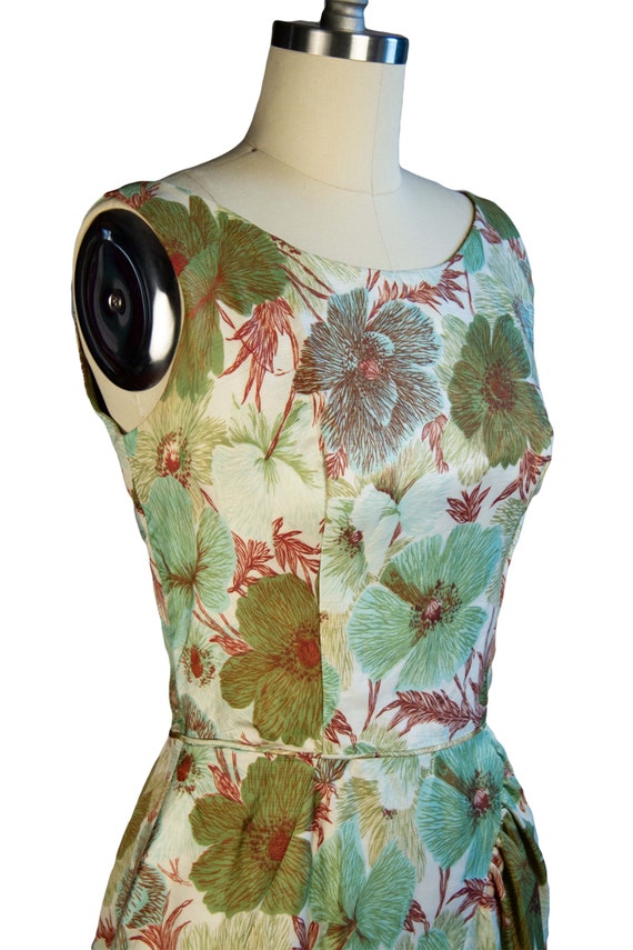 VINTAGE 1960s | Vintage Dress | 1960s Floral Shea… - image 6