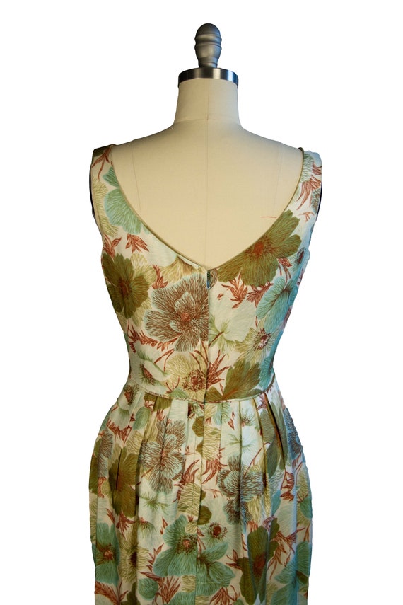 VINTAGE 1960s | Vintage Dress | 1960s Floral Shea… - image 8