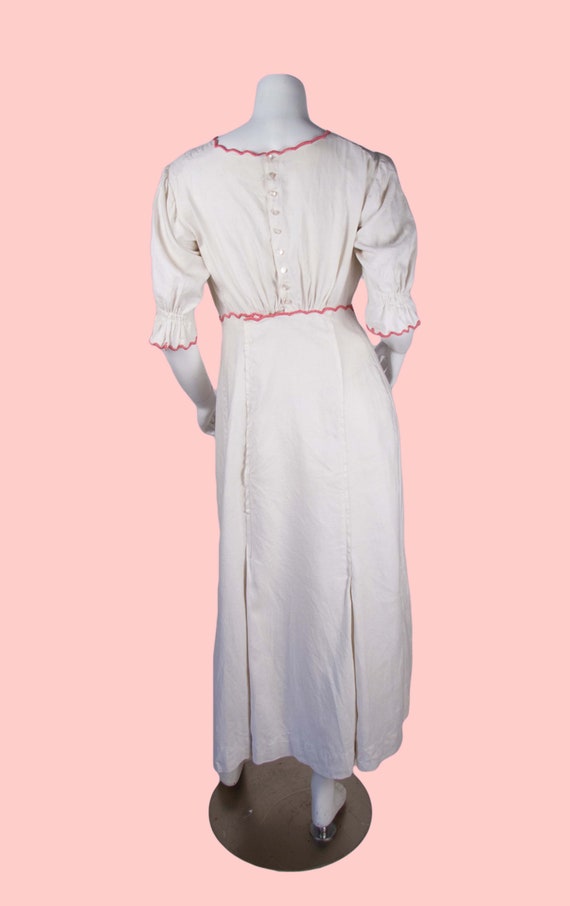 1900s Antique Dress, Edwardian Linen Pigeon Blous… - image 7