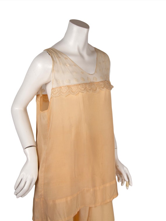 Antique 1920s | Antique Pajama Set | 1920s Peach … - image 5