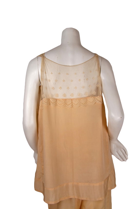 Antique 1920s | Antique Pajama Set | 1920s Peach … - image 7