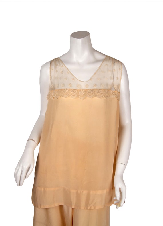 Antique 1920s | Antique Pajama Set | 1920s Peach … - image 3