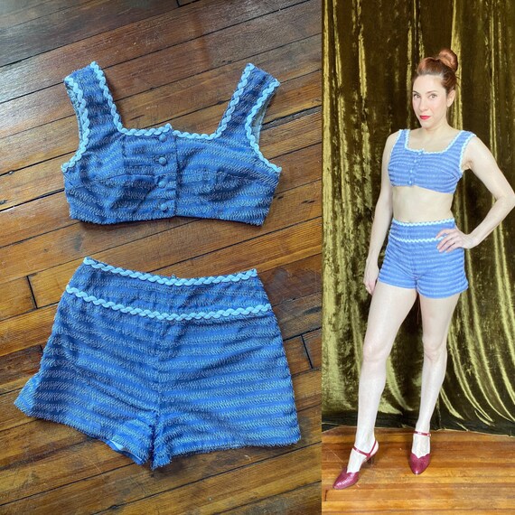 1960's Two Piece Playsuit/Small