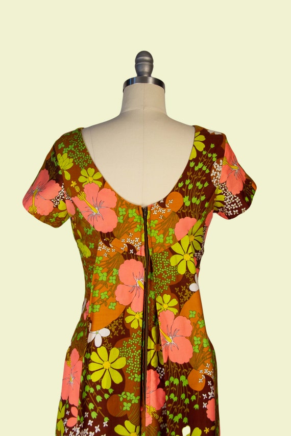 1960s Vintage Dress, 60s Ui-Maikai Hawaiian flora… - image 5