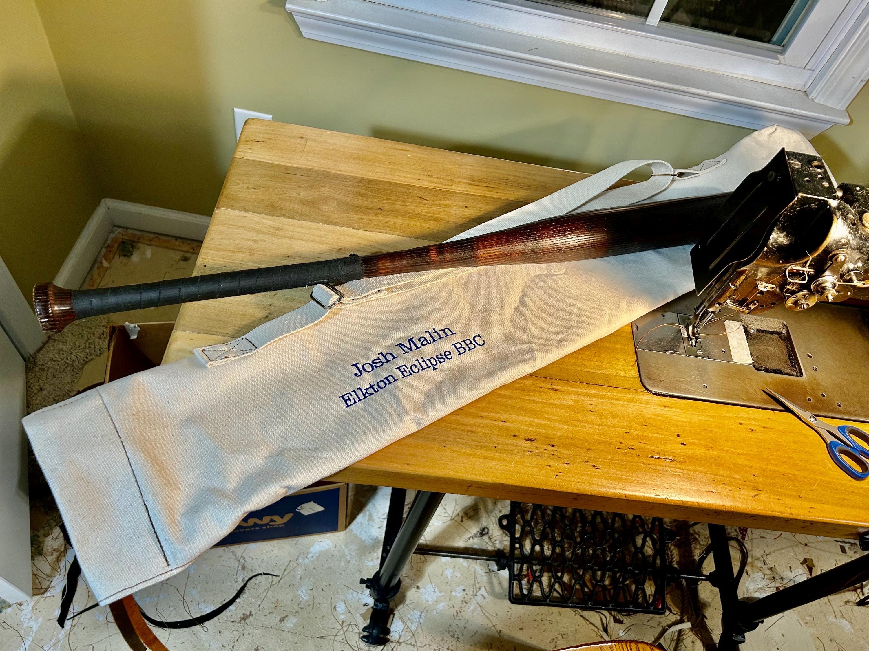 Vintage Baseball Bat Bag - With Embroidery