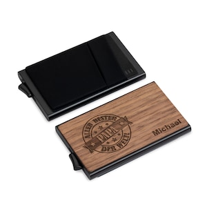 Credit card holder made of wood with personal engraving image 10