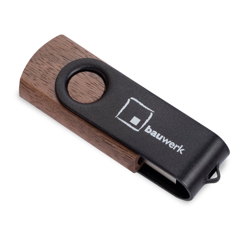 USB Stick mit Namen oder Logo personalisiert aus Holz 32GB individuelle Gravur zdjęcie 8