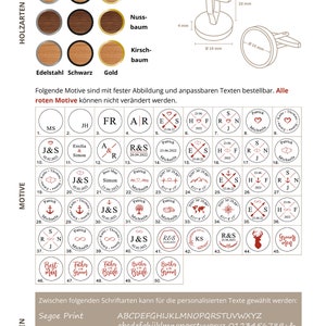 Manschettenknöpfe aus Holz mit persönlicher Gravur Bild 3