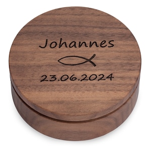 Portagioie personalizzato in legno, regalo per battesimo, comunione, cresima, nonna, matrimonio e molto altro. immagine 9