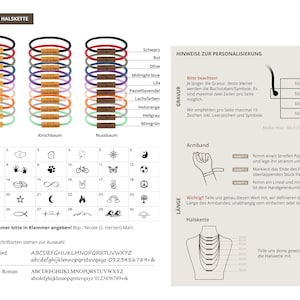 Pulsera de cabo de vela con madera, cierre magnético oculto, diferentes colores y tipos de madera, como pulsera y collar con grabado imagen 4