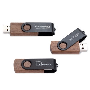 Wooden USB Stick – Custom Engraved – USB 3.0 / USB-C – 32GB