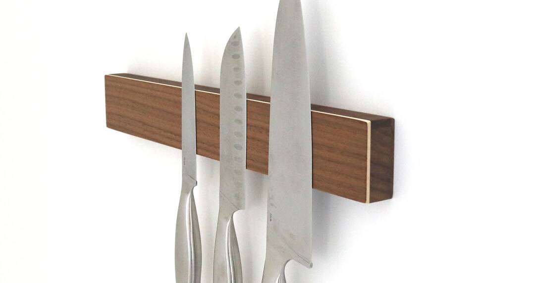 Relaxdays Magnetleiste Bambus 30cm - Messerleiste Mit 4 Magneten Für Küche