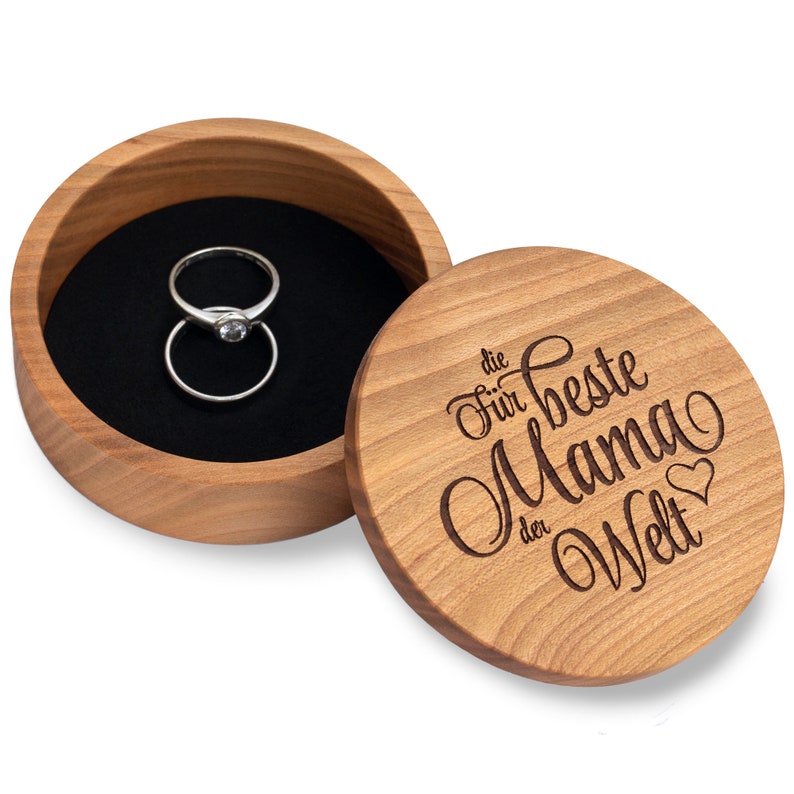 Portagioie personalizzato in legno, regalo per battesimo, comunione, cresima, nonna, matrimonio e molto altro. immagine 6