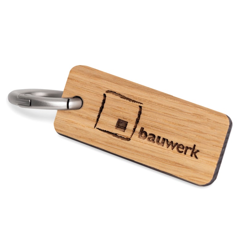 Schlüsselanhänger mit Logo für Firmen als Mitarbeitergeschenk, Kundengeschenk, Giveaway Bild 1