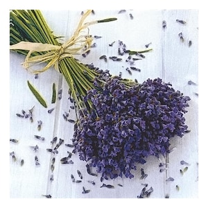 Guardanapo de papel para decoupage, mídia mista, diário, criação de cartões, scrapbooking, colagem, papel de seda artesanal, flores, lavanda, buquê de lavanda