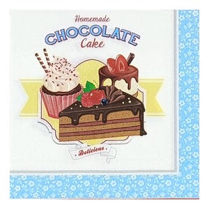 Tovaglioli di carta per decoupage, tecniche miste, journaling, creazione di biglietti, scrapbooking, collage, carta velina, dolci, cupcake, torte, macaron
