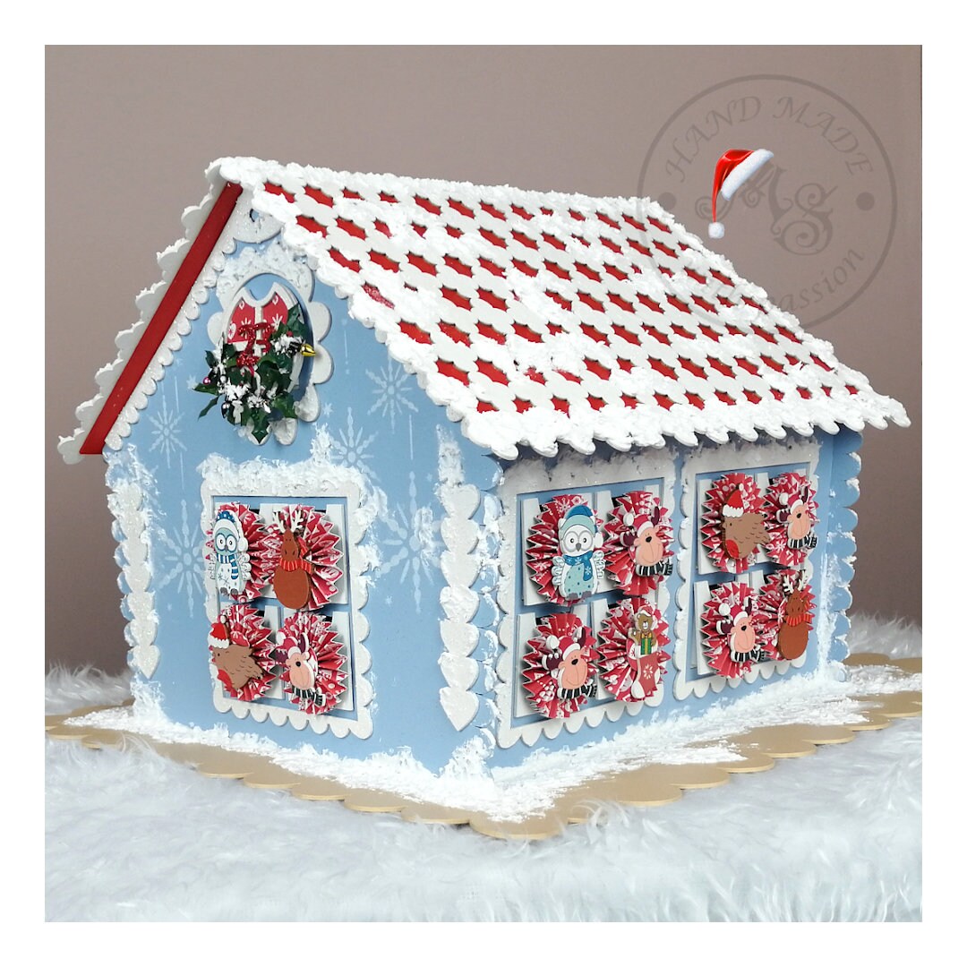 Gingerbread House Shaped Advent Calendar Christmas Decoration Etsy