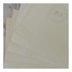 Papier barwiony ręcznie, barwiony herbatą, format A4, pamiątki vintage, do dzienników